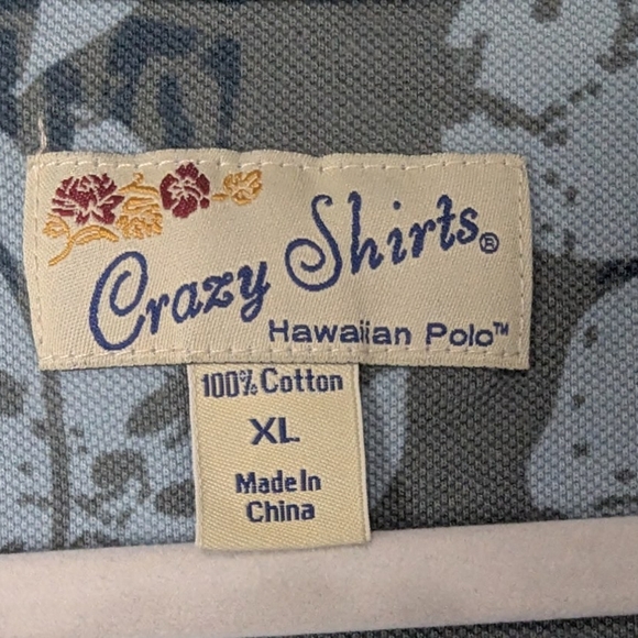 Crazy Shirts Hawaiian Polo XL Tropical Print - Picture 6 of 9